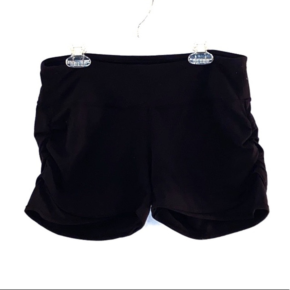 Athleta Black Side Scrunch Shorts Size Sma…